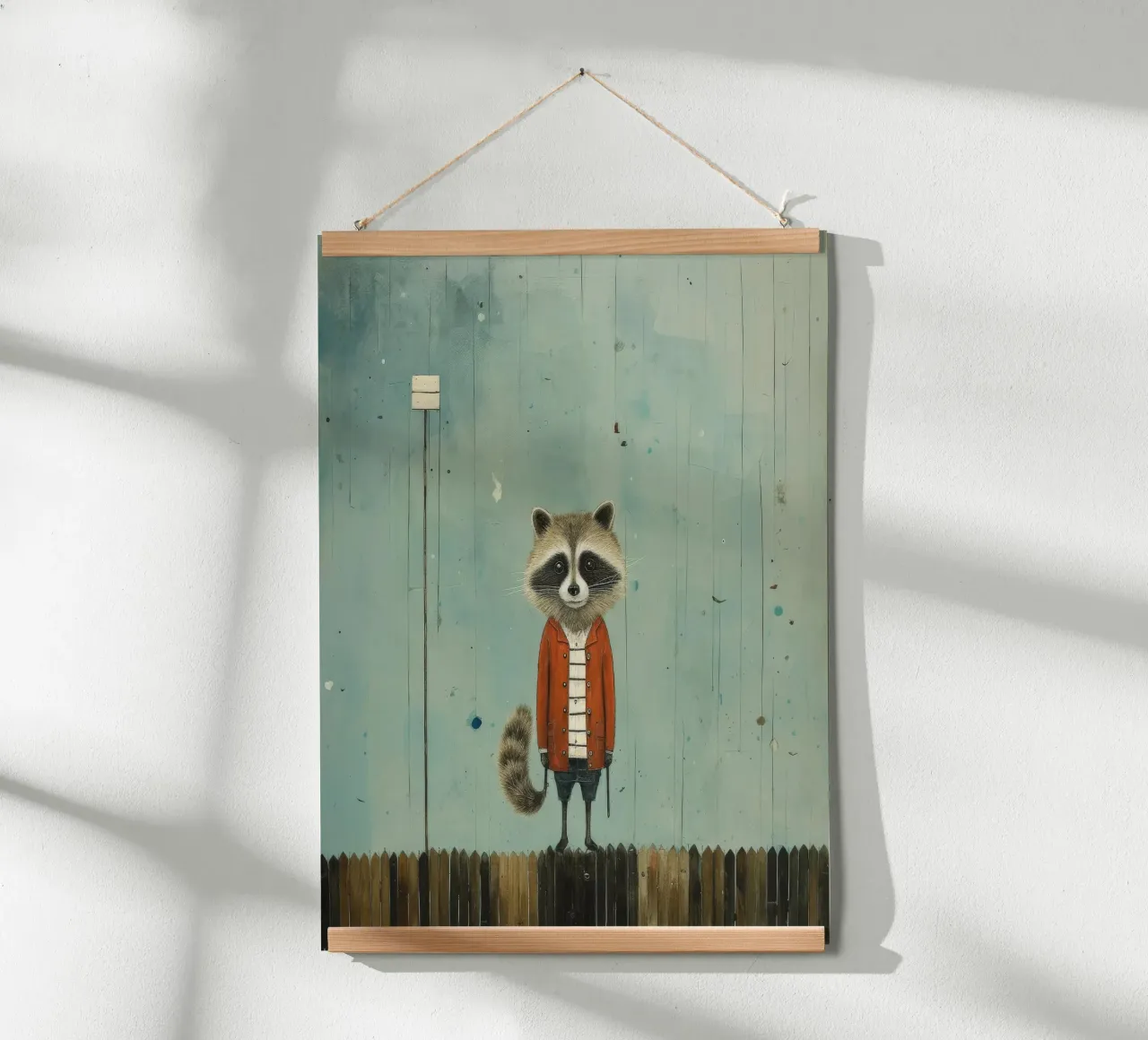 Procione minimo 1 carta hahnemühle da Minimal Animal Art