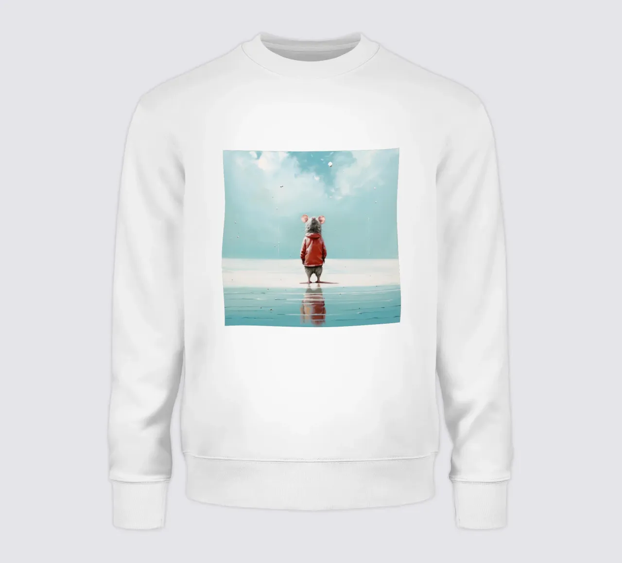 Ratto minimo 2 felpa da Minimal Animal Art