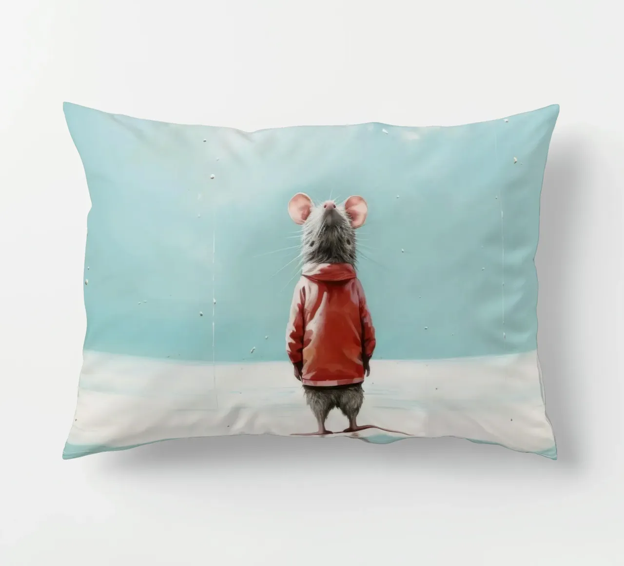 Ratto minimo 2 cuscino da Minimal Animal Art