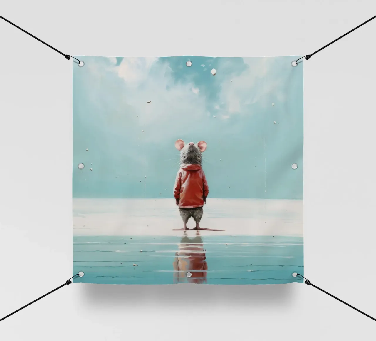 Ratto minimo 2 telo in pvc da Minimal Animal Art