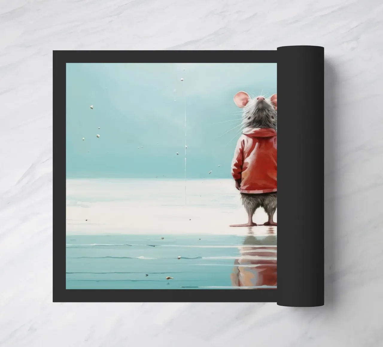 Minimum rate doormat by Minimal Animal Art