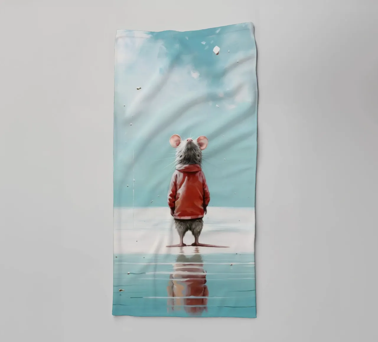 Ratto minimo 2 asciugamano da bagno da Minimal Animal Art