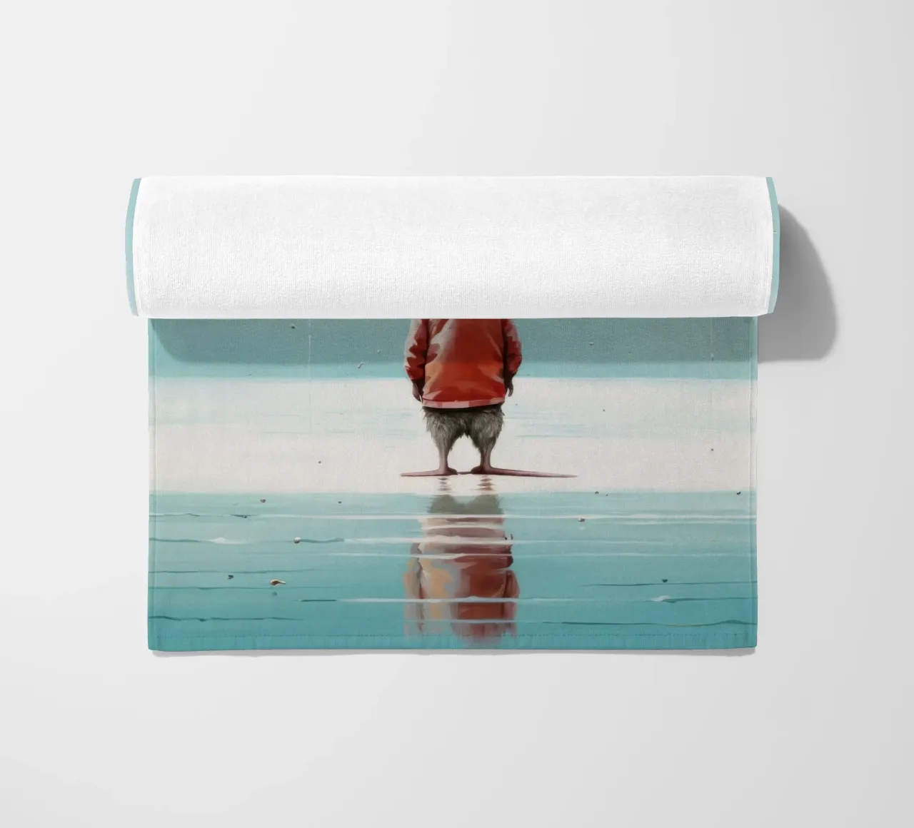 Ratto minimo 2 telo mare da Minimal Animal Art
