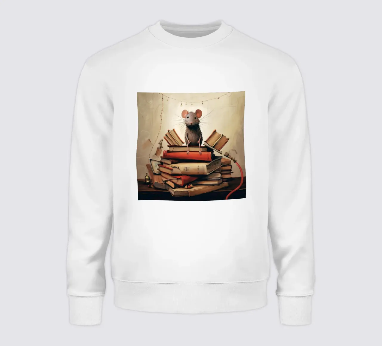 Minimal Rat 3 sweatshirt by Minimal Animal Art