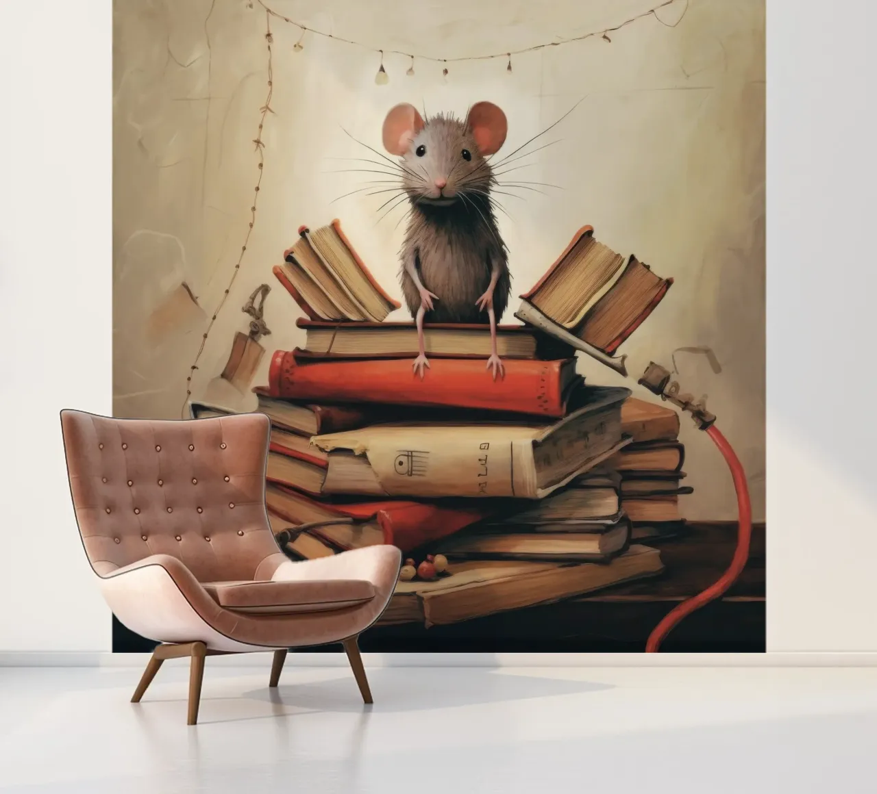 Minimaal advies fotobehang van Minimal Animal Art