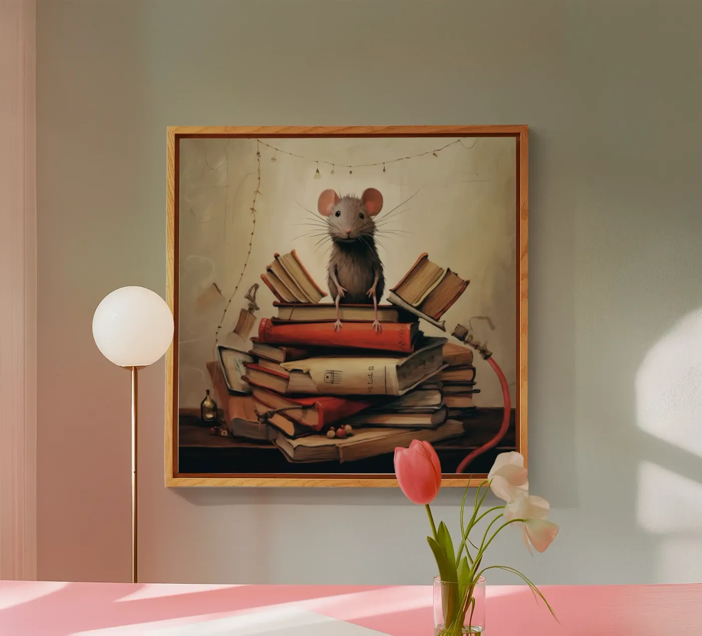 Minimaal advies acryl van Minimal Animal Art