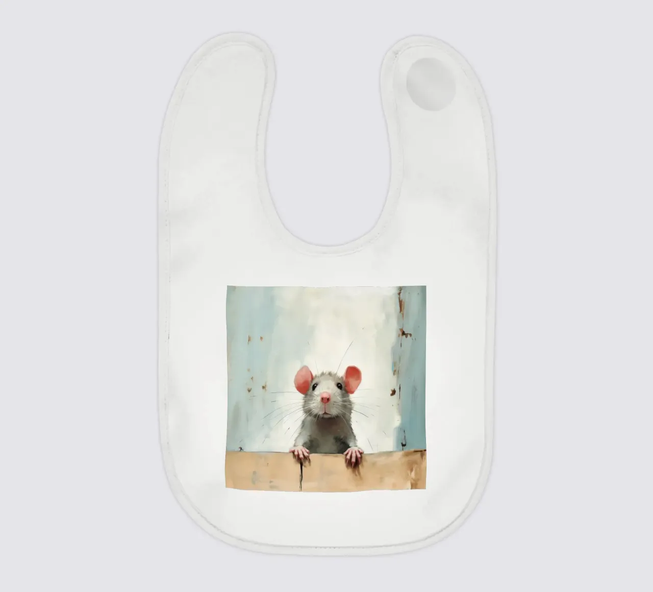 Minimum rate baby bib by Minimal Animal Art