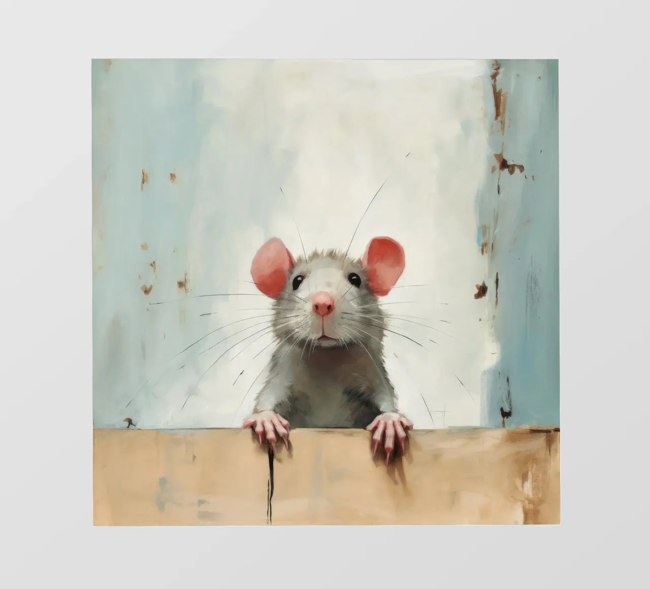 Ratto minimo 4 telo in pvc da Minimal Animal Art