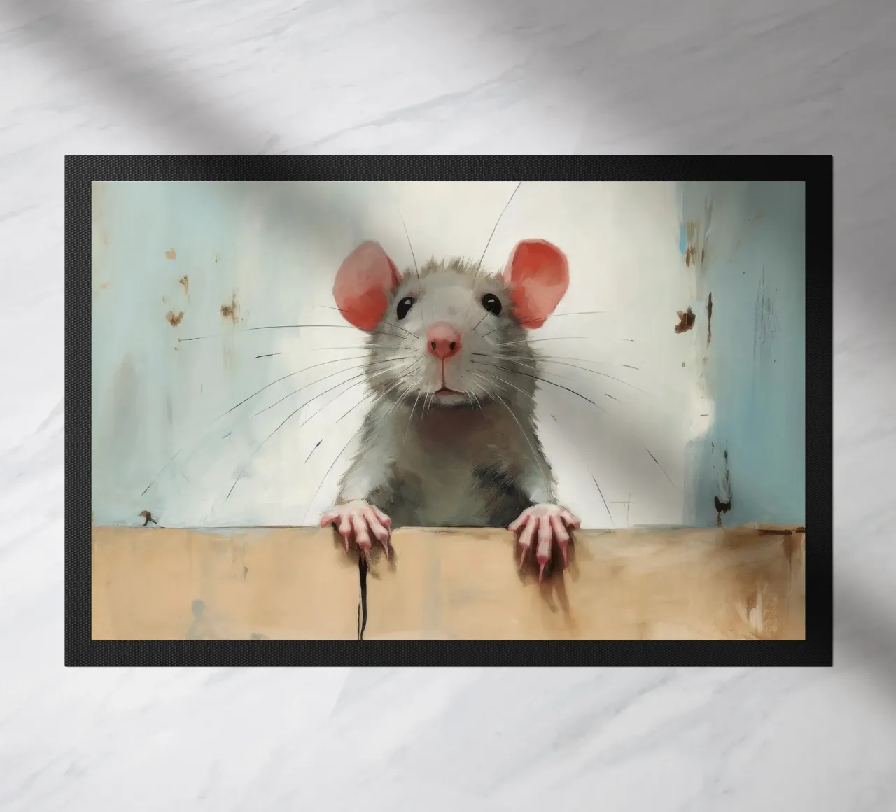 Minimum rate doormat by Minimal Animal Art