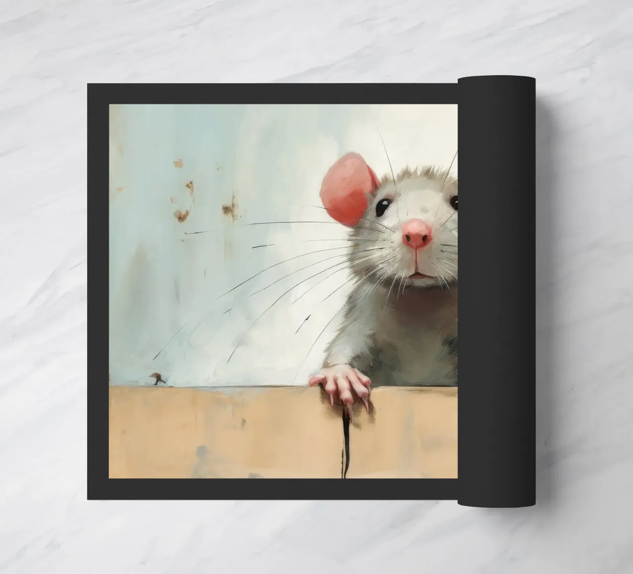 Minimum rate doormat by Minimal Animal Art