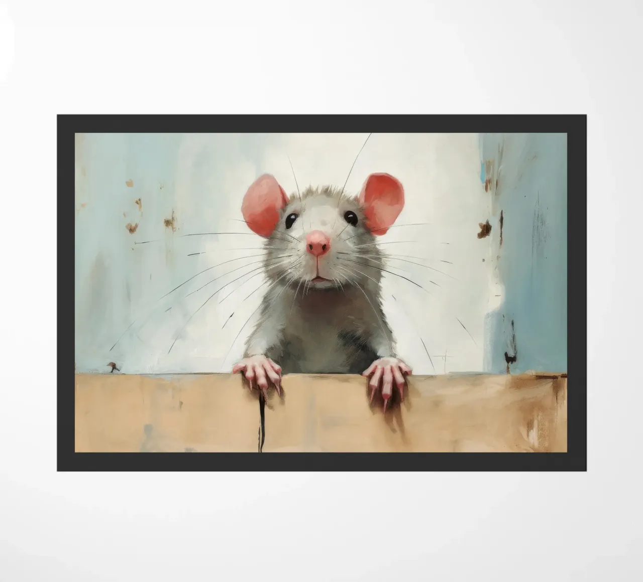 Minimum rate doormat by Minimal Animal Art