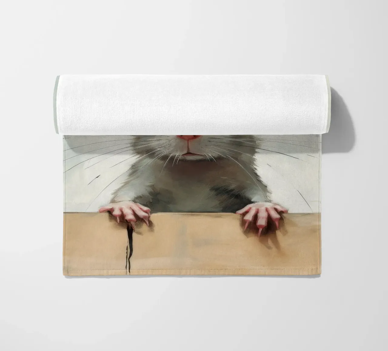 Ratto minimo 4 telo mare da Minimal Animal Art
