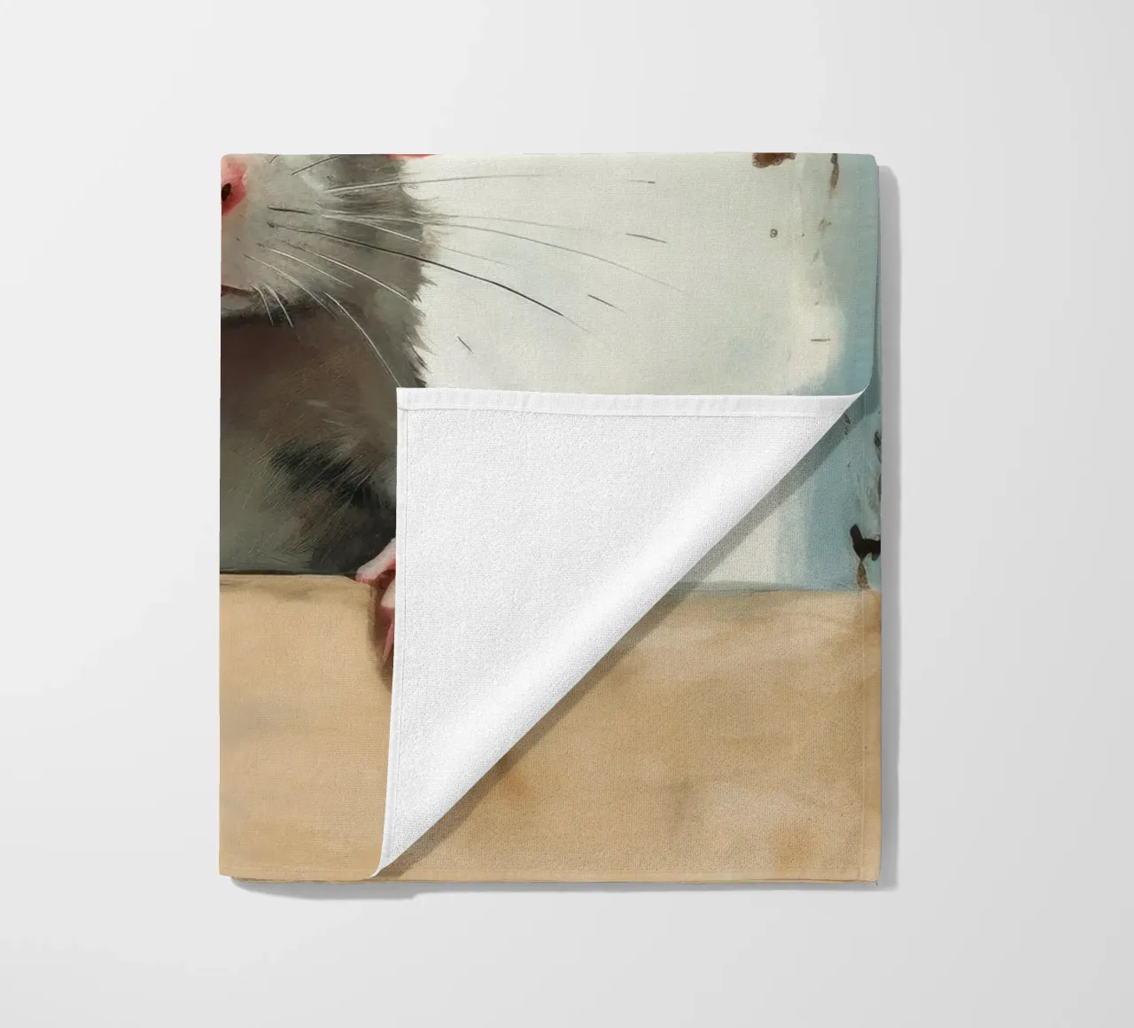 Ratto minimo 4 telo mare da Minimal Animal Art