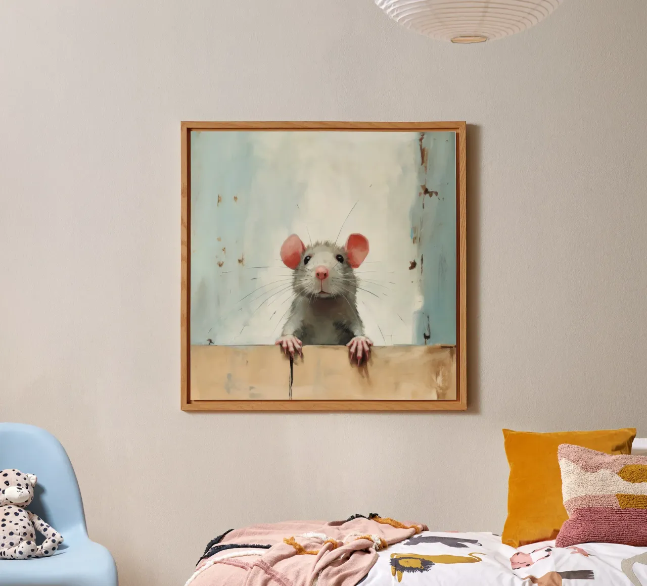 Minimal Rat 4 alu-dibond by Minimal Animal Art