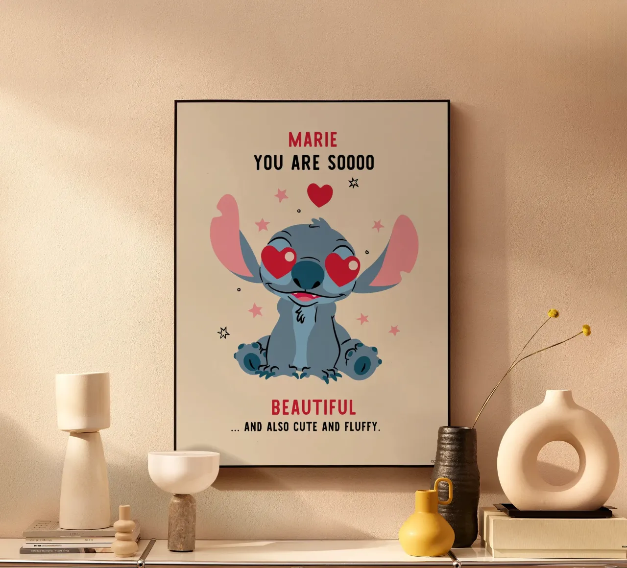 You are so beautiful - Stitch Alu-Dibond von Stitch
