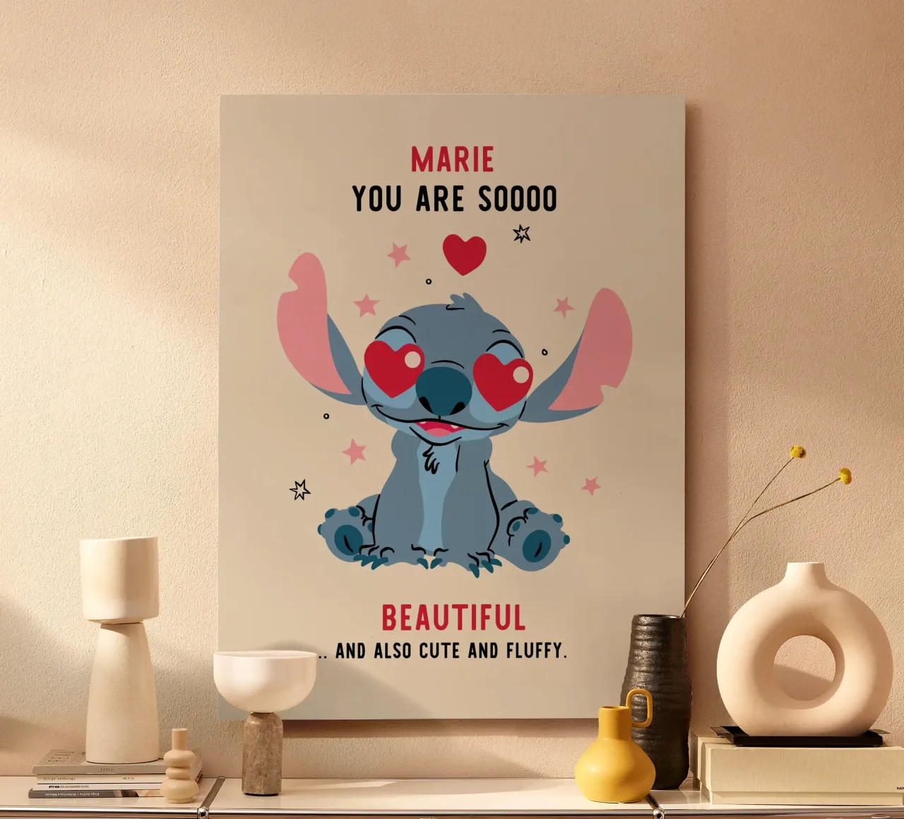 You are so beautiful - Stitch Alu-Dibond von Stitch