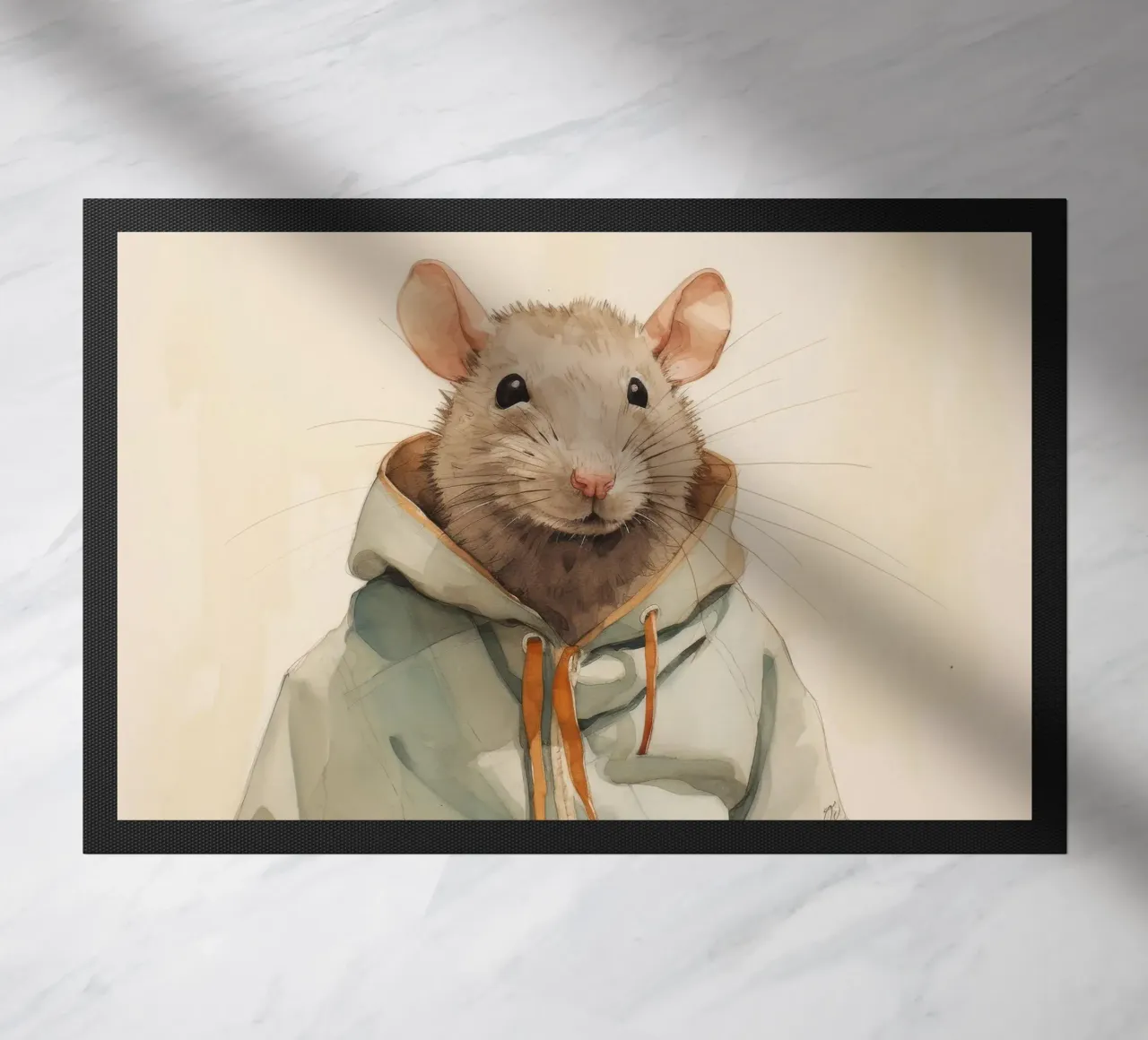 Minimum rate doormat by Minimal Animal Art