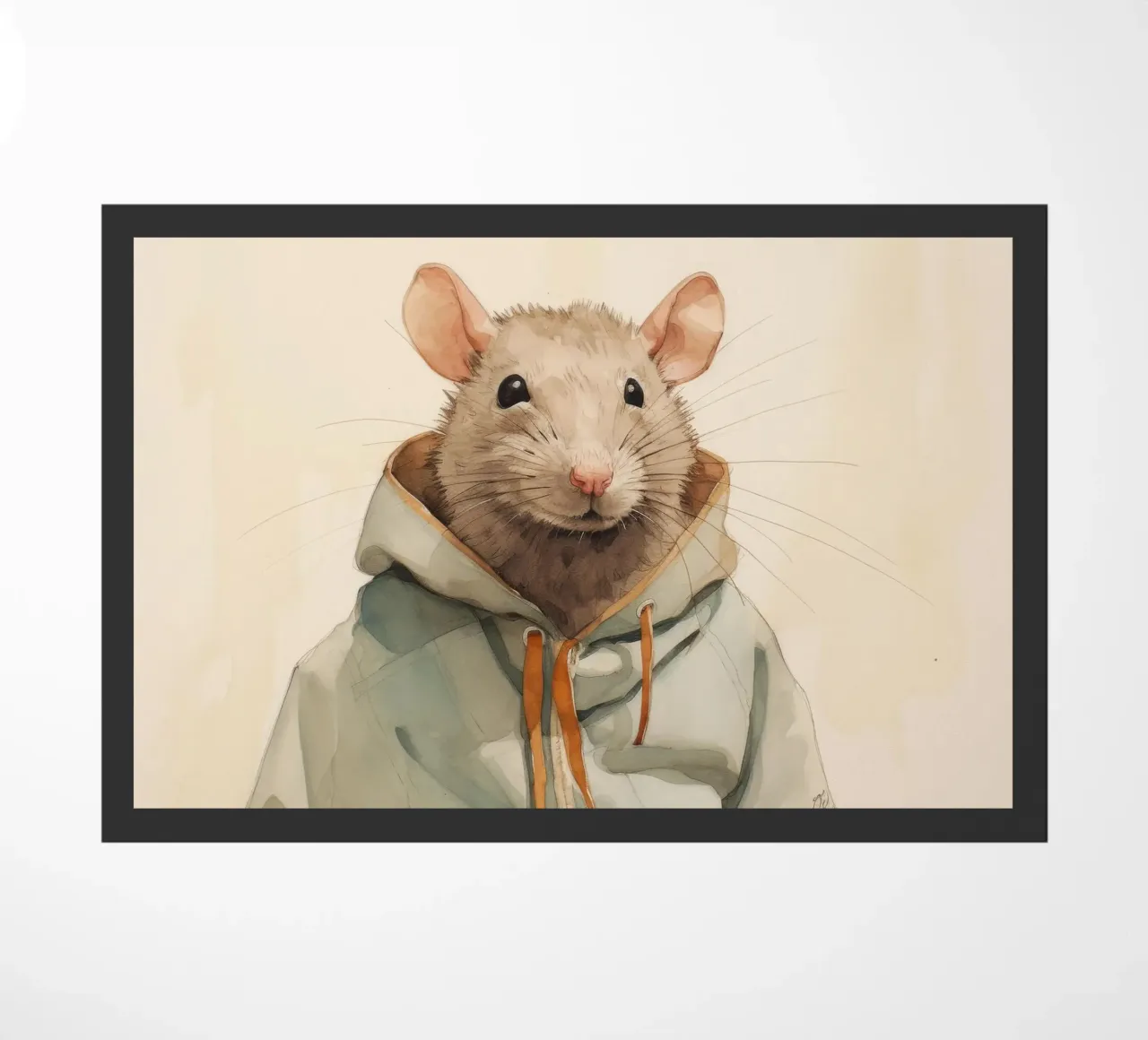 Minimum rate doormat by Minimal Animal Art