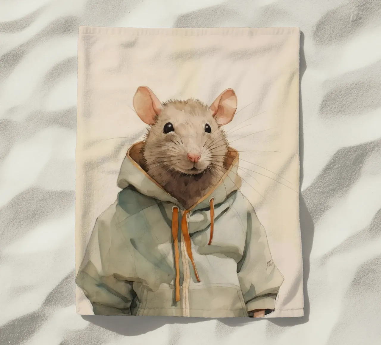 Ratto minimo 1 telo mare da Minimal Animal Art