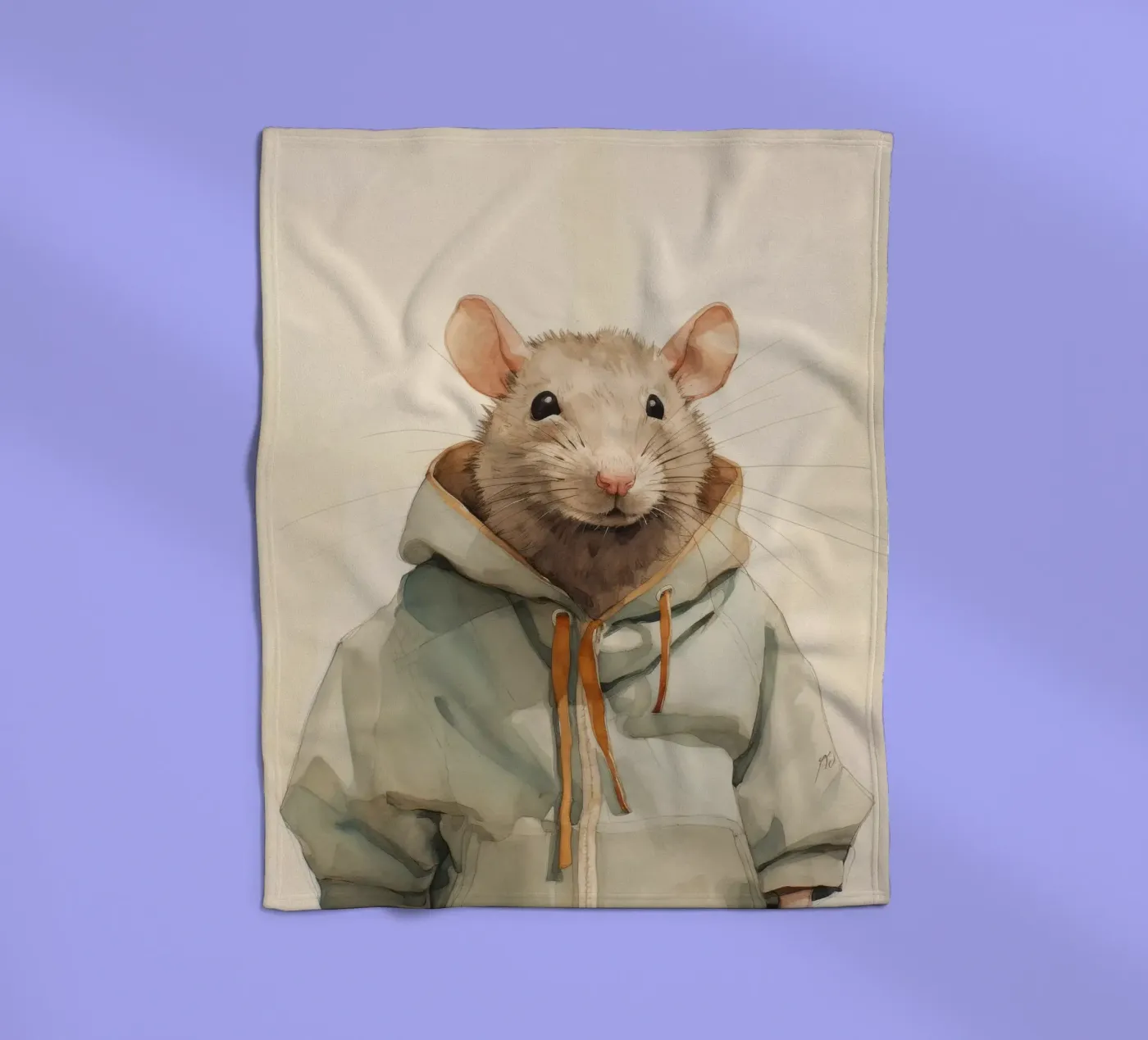 Minimaal advies fleecedeken van Minimal Animal Art