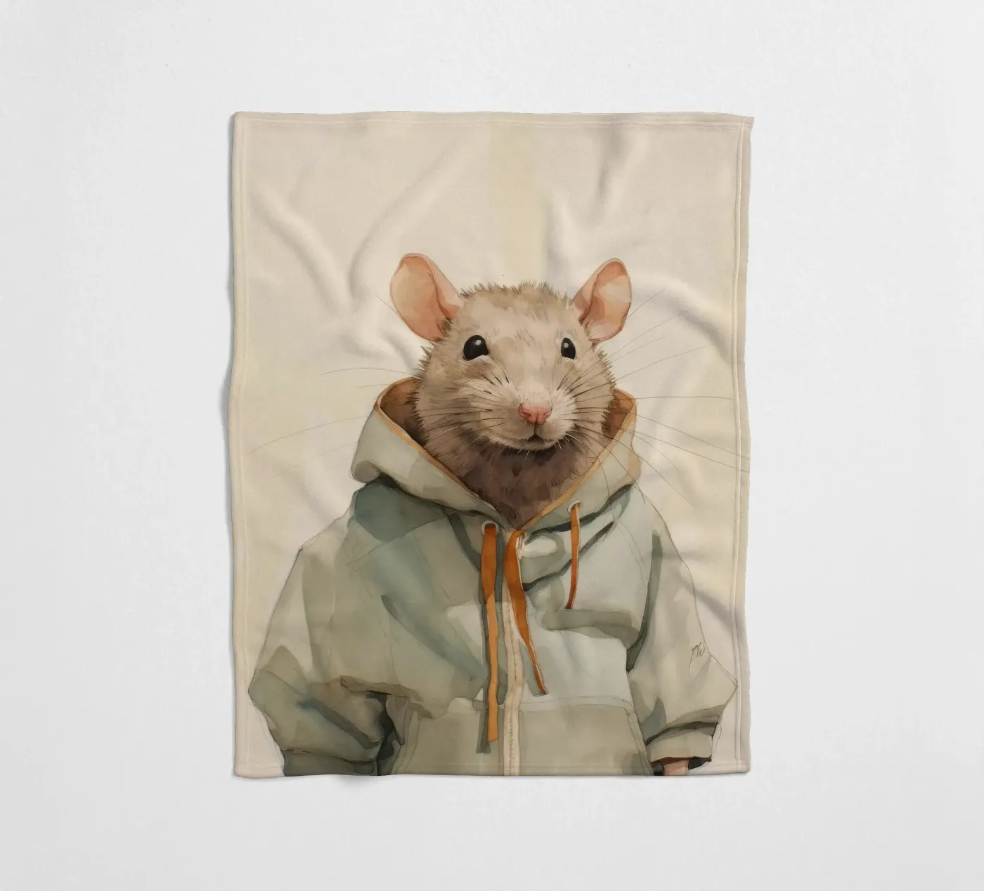 Minimaal advies fleecedeken van Minimal Animal Art