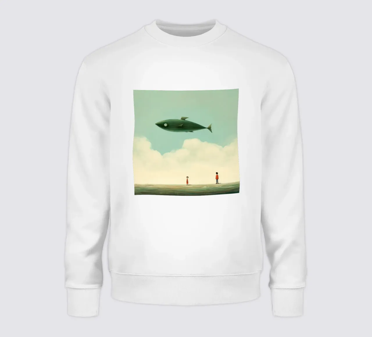 Minimal Ray 2 sweatshirt by Minimal Animal Art