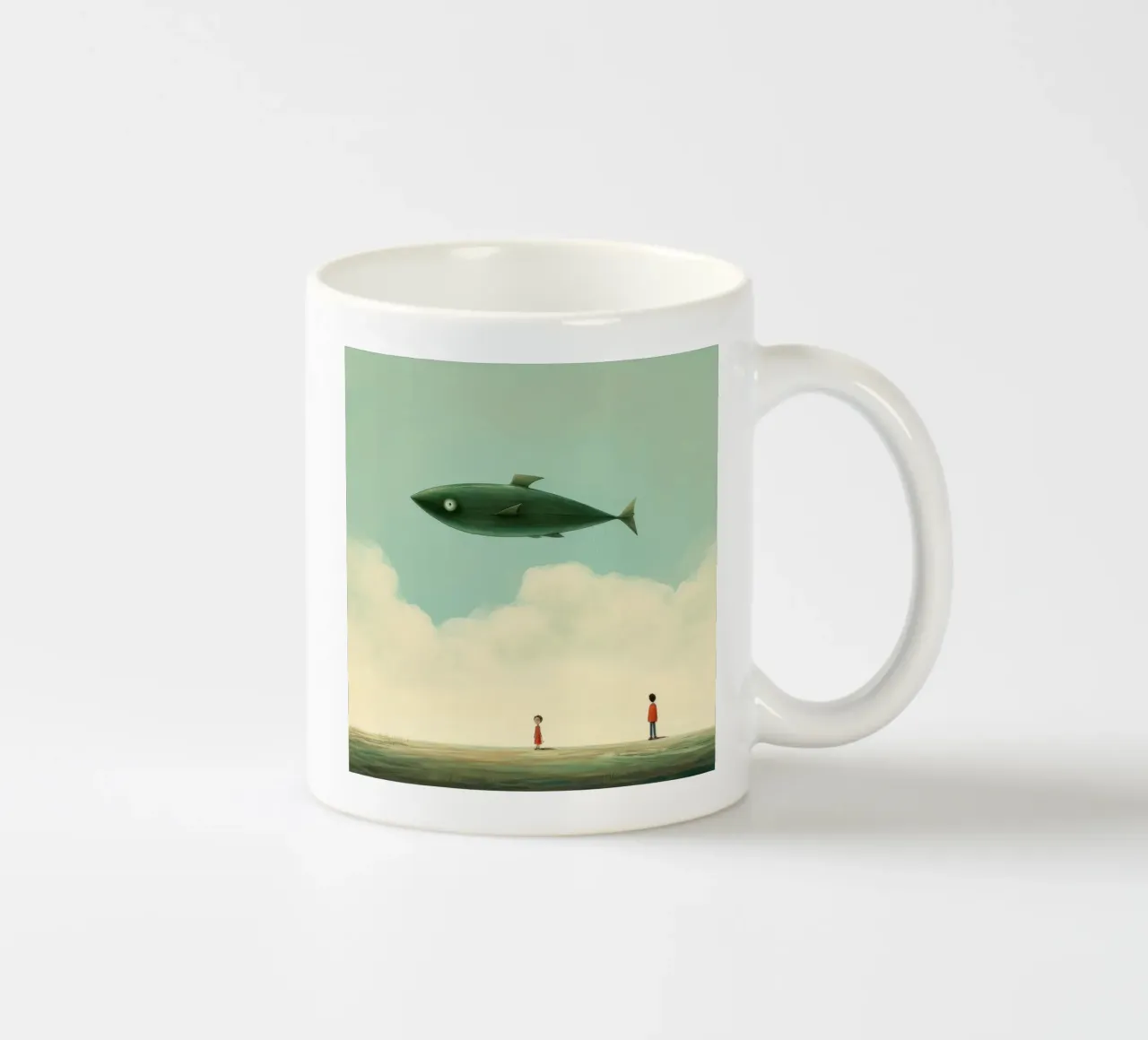 Raggio minimo 2 tazza in ceramica da Minimal Animal Art