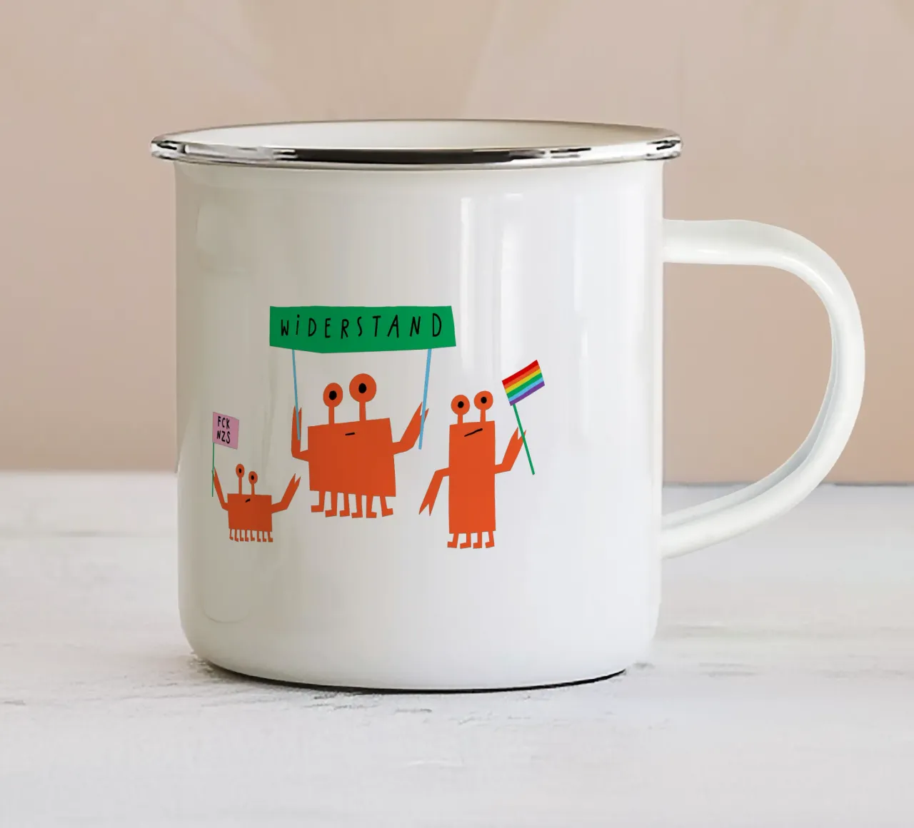 Dimostrazione dei granchi tazza in smalto da aucontraire