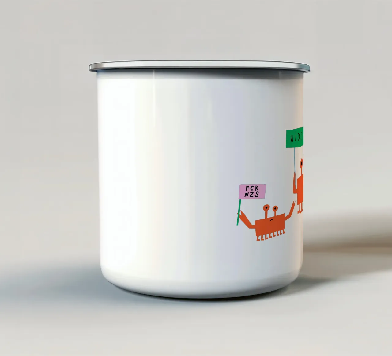 Dimostrazione dei granchi tazza in smalto da aucontraire