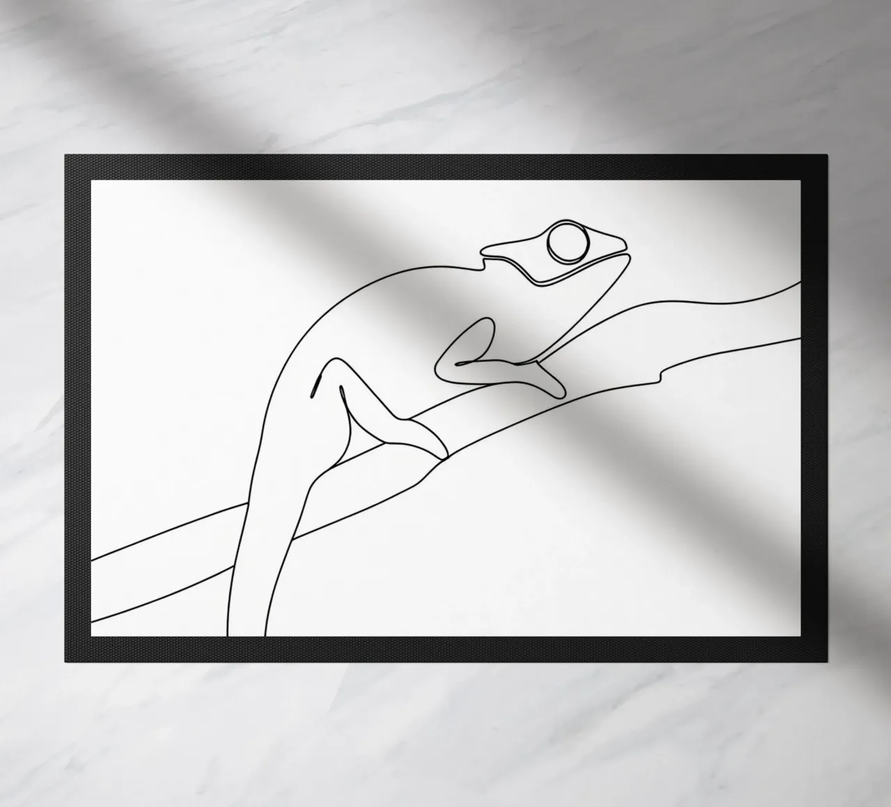 Line art camaleonte minimalista zerbino da Viv Line Art