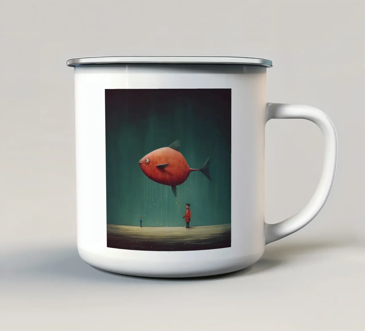 Raggio minimo 1 tazza in smalto da Minimal Animal Art