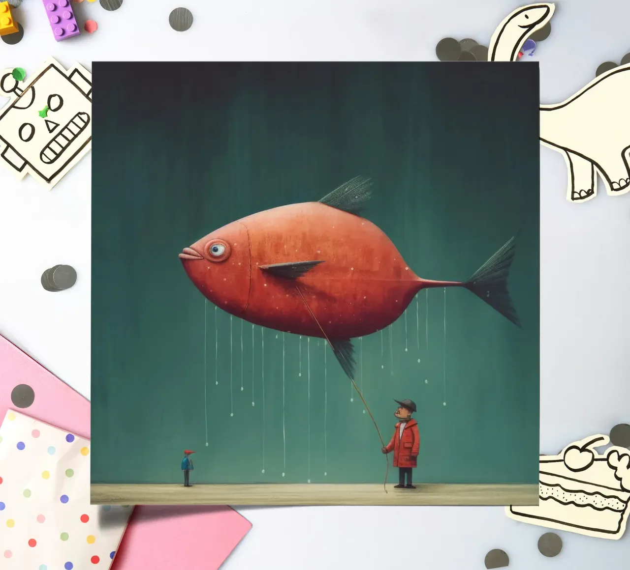 Minimalstrahl 1 Stickerbogen von Minimal Animal Art