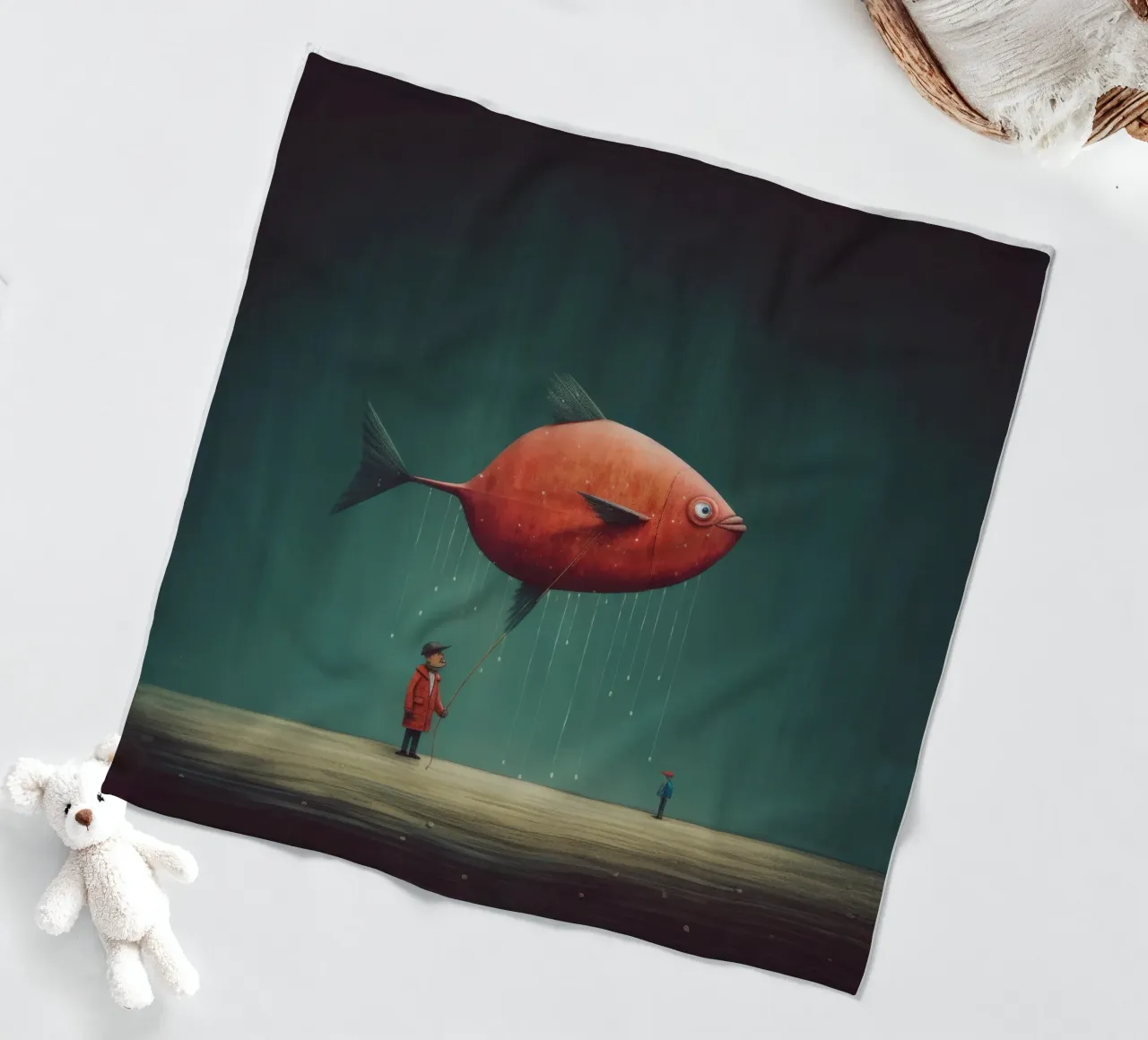 Raggio minimo 1 coperta in pile da Minimal Animal Art