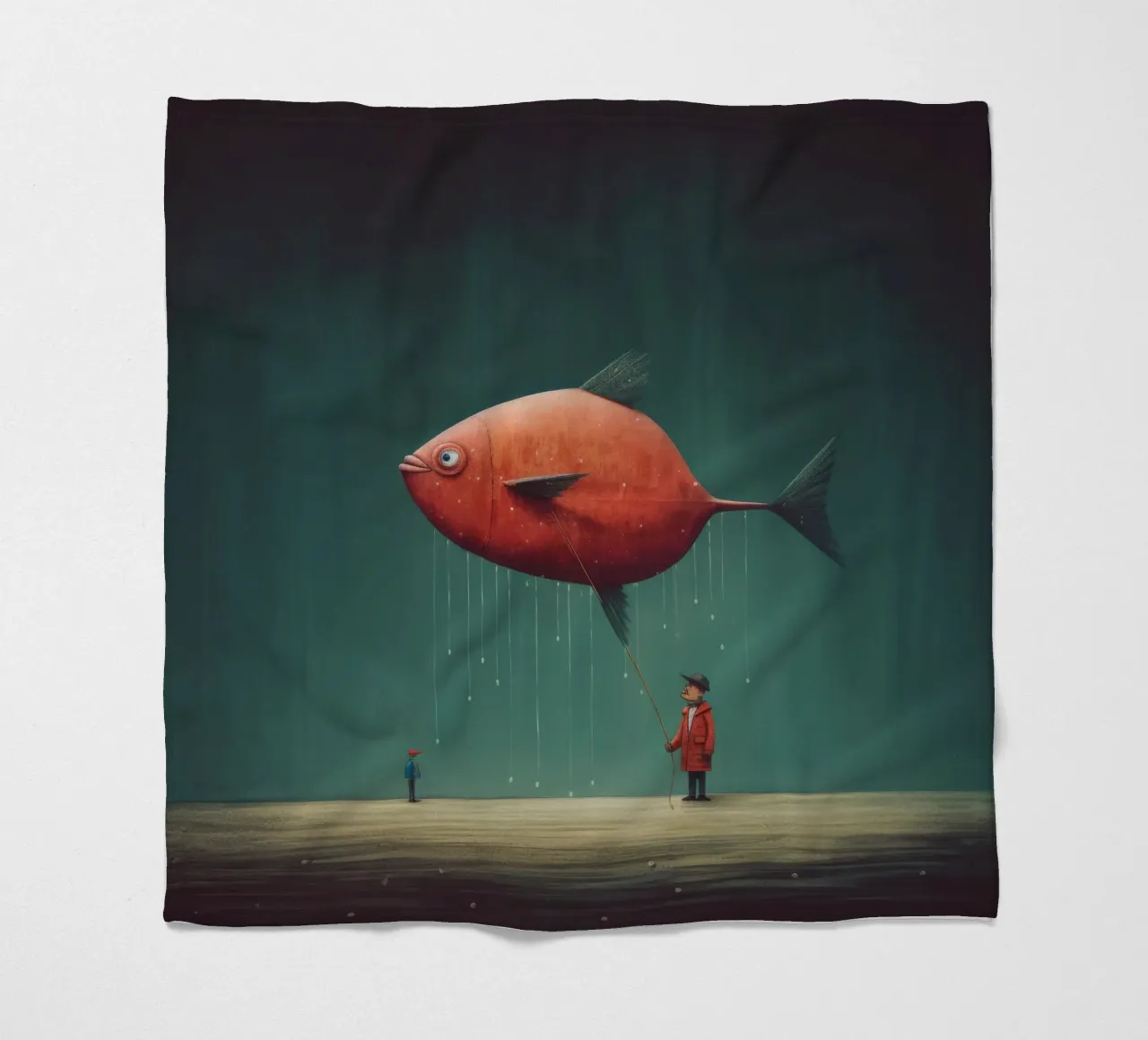 Raggio minimo 1 coperta in pile da Minimal Animal Art