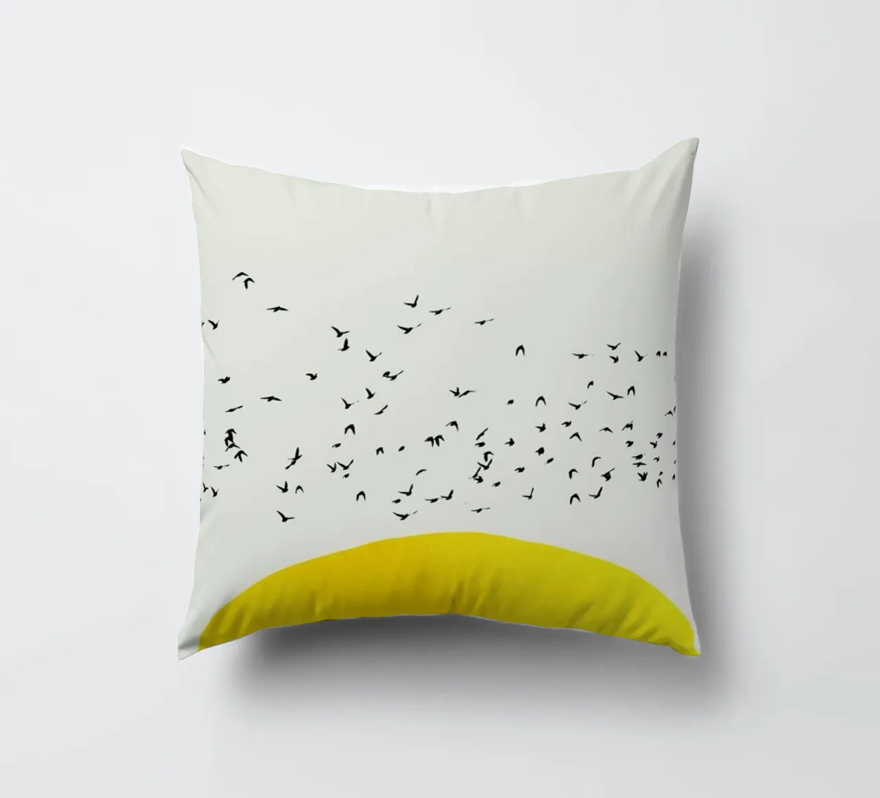 A Thousand Birds Kissen von Kubistika