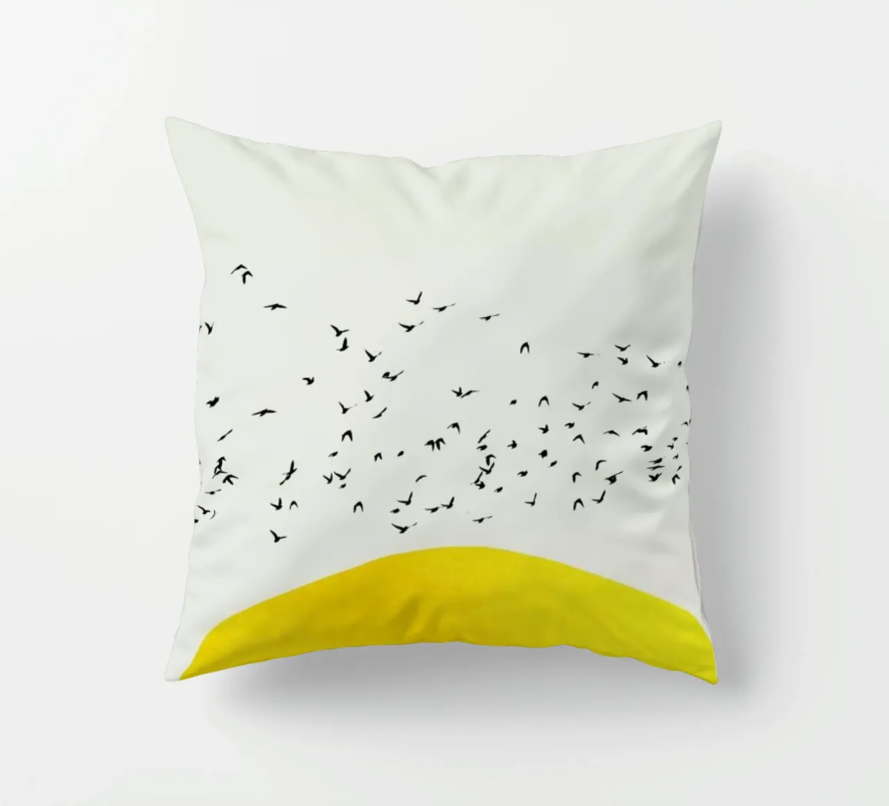 A Thousand Birds Kissen von Kubistika