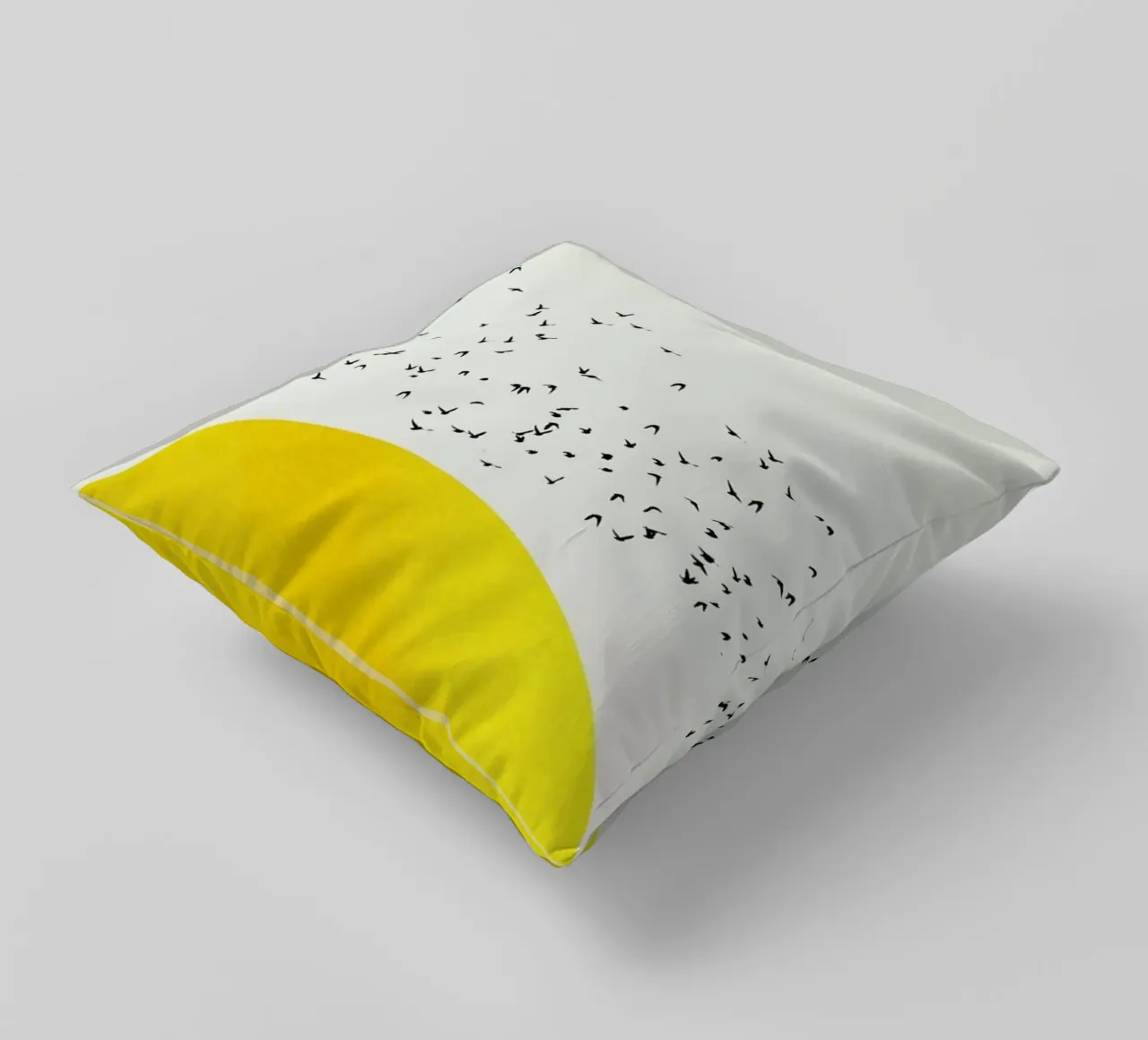 A Thousand Birds Kissen von Kubistika