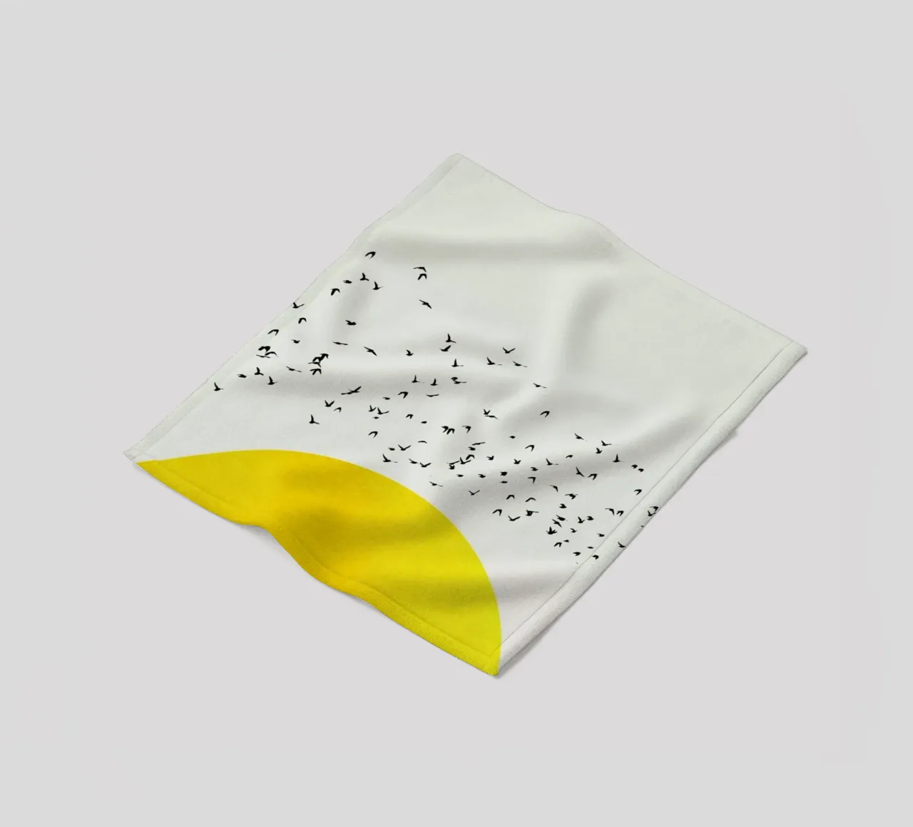 A Thousand Birds fleece blanket by Kubistika