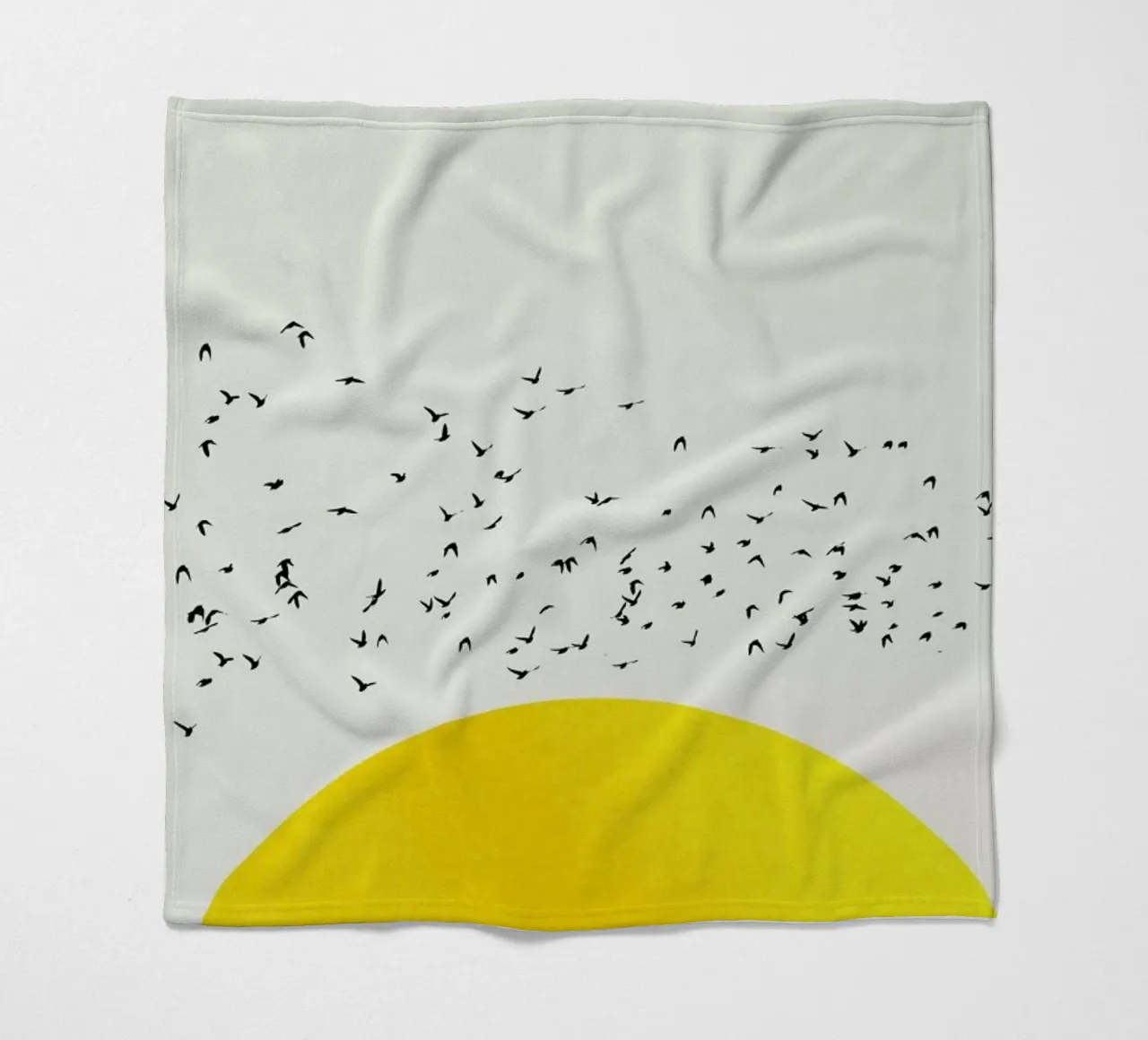 A Thousand Birds fleece blanket by Kubistika