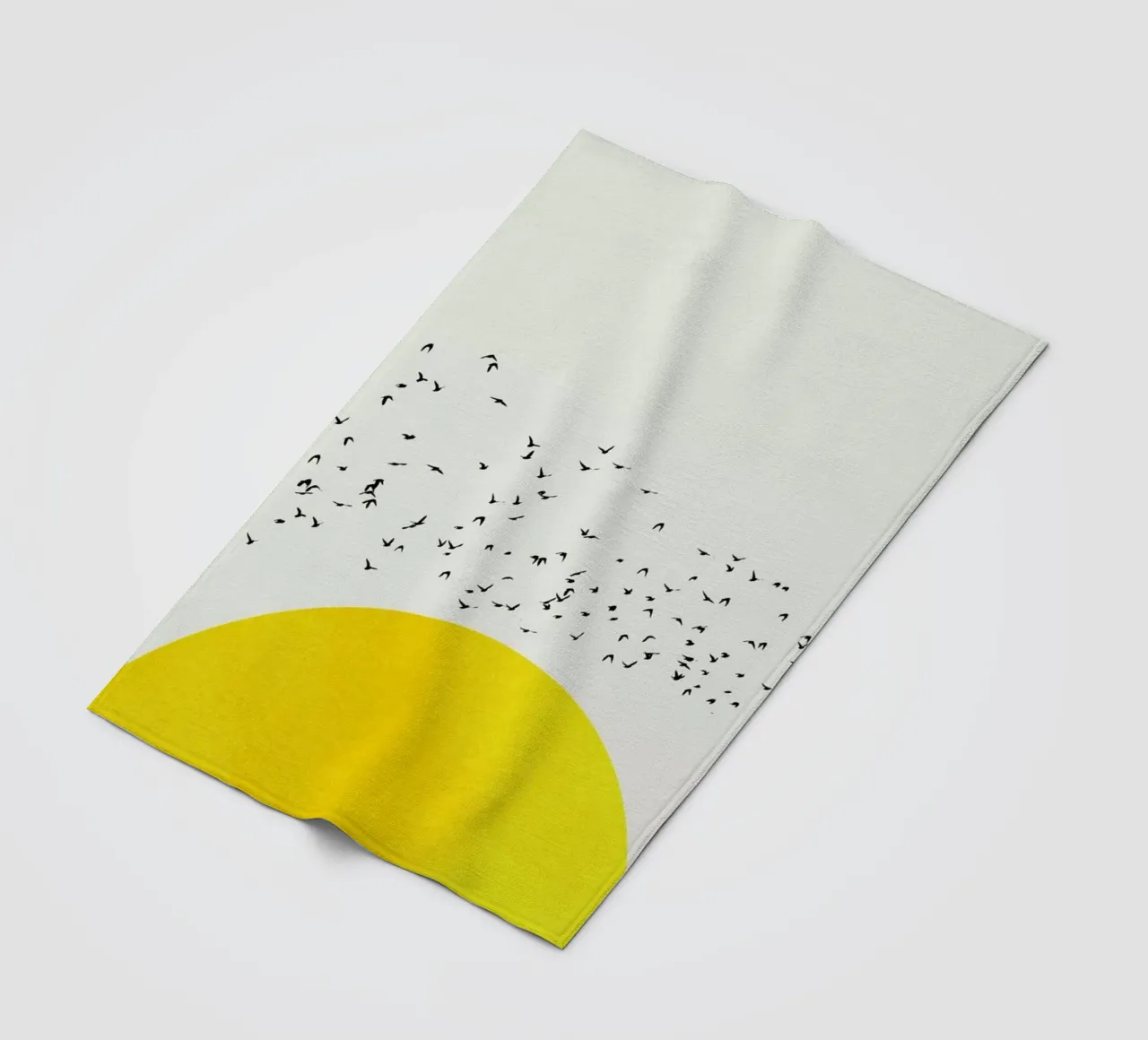 A Thousand Birds fleece blanket by Kubistika