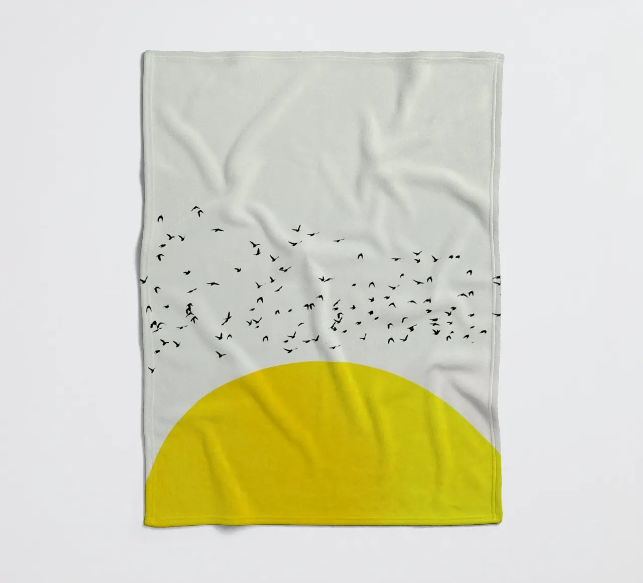 A Thousand Birds fleece blanket by Kubistika