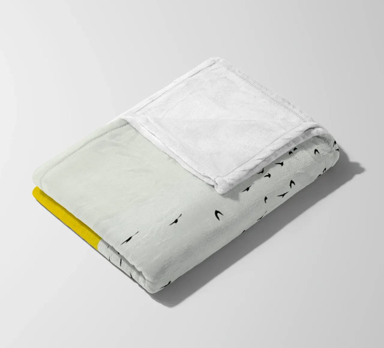 A Thousand Birds fleece blanket by Kubistika