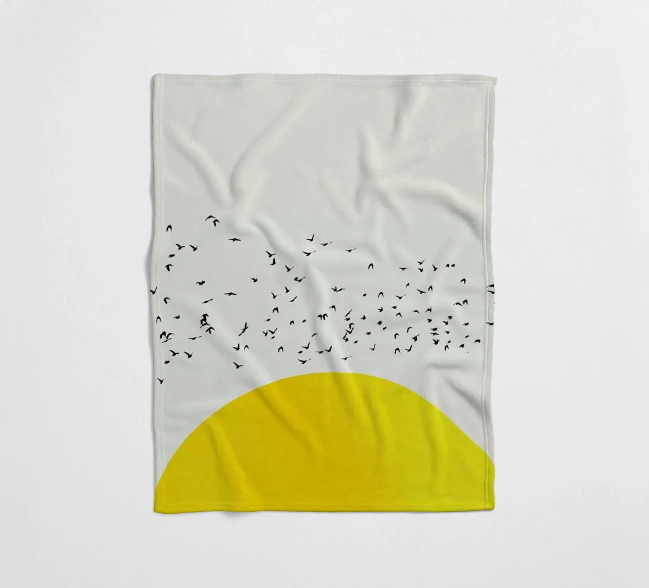 A Thousand Birds fleece blanket by Kubistika