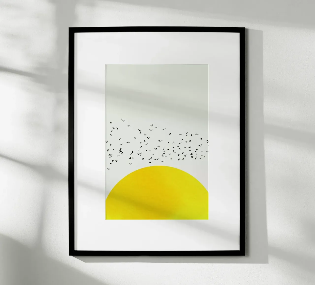 A Thousand Birds poster con telaio in alluminio da Kubistika
