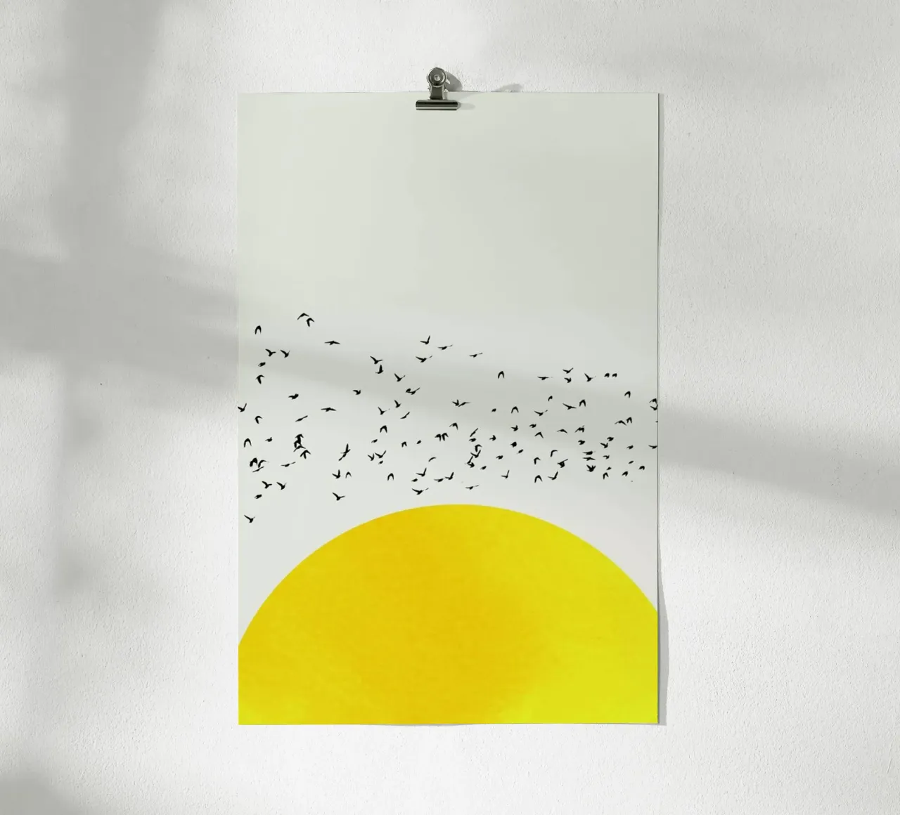 A Thousand Birds poster con telaio in alluminio da Kubistika
