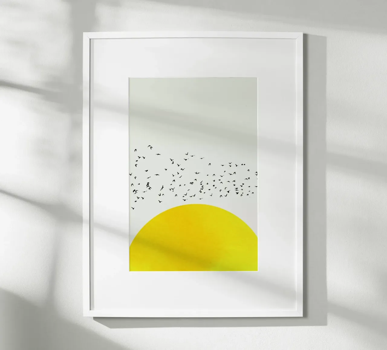 A Thousand Birds poster con telaio in alluminio da Kubistika
