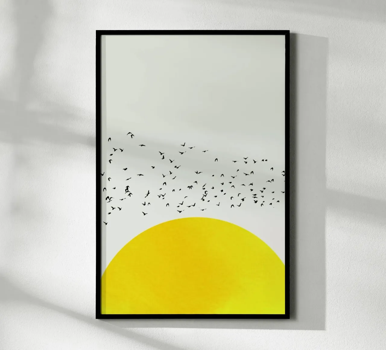 A Thousand Birds poster con telaio in alluminio da Kubistika