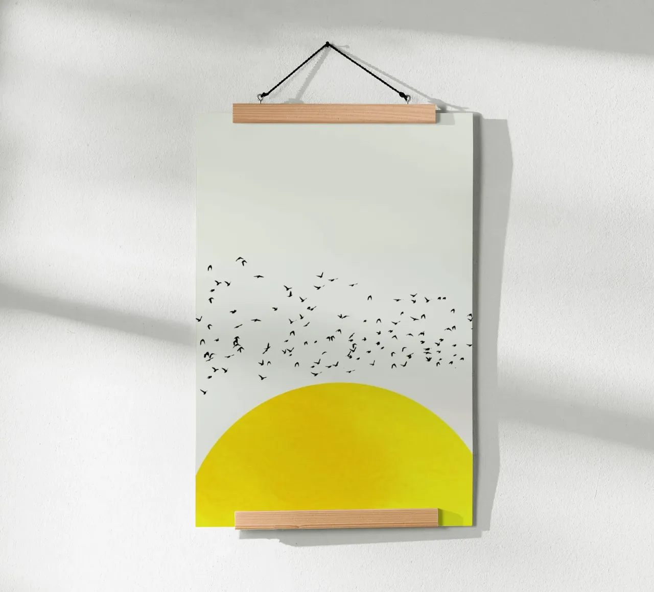 A Thousand Birds poster con telaio in alluminio da Kubistika