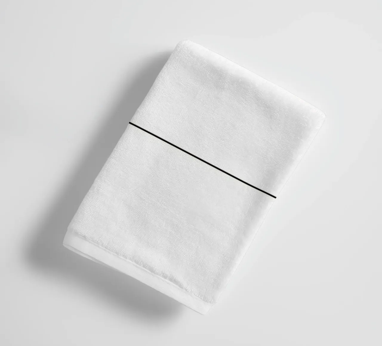 Atleta che fa lo sprint Line Art minimalista asciugamano da bagno da Viv Line Art