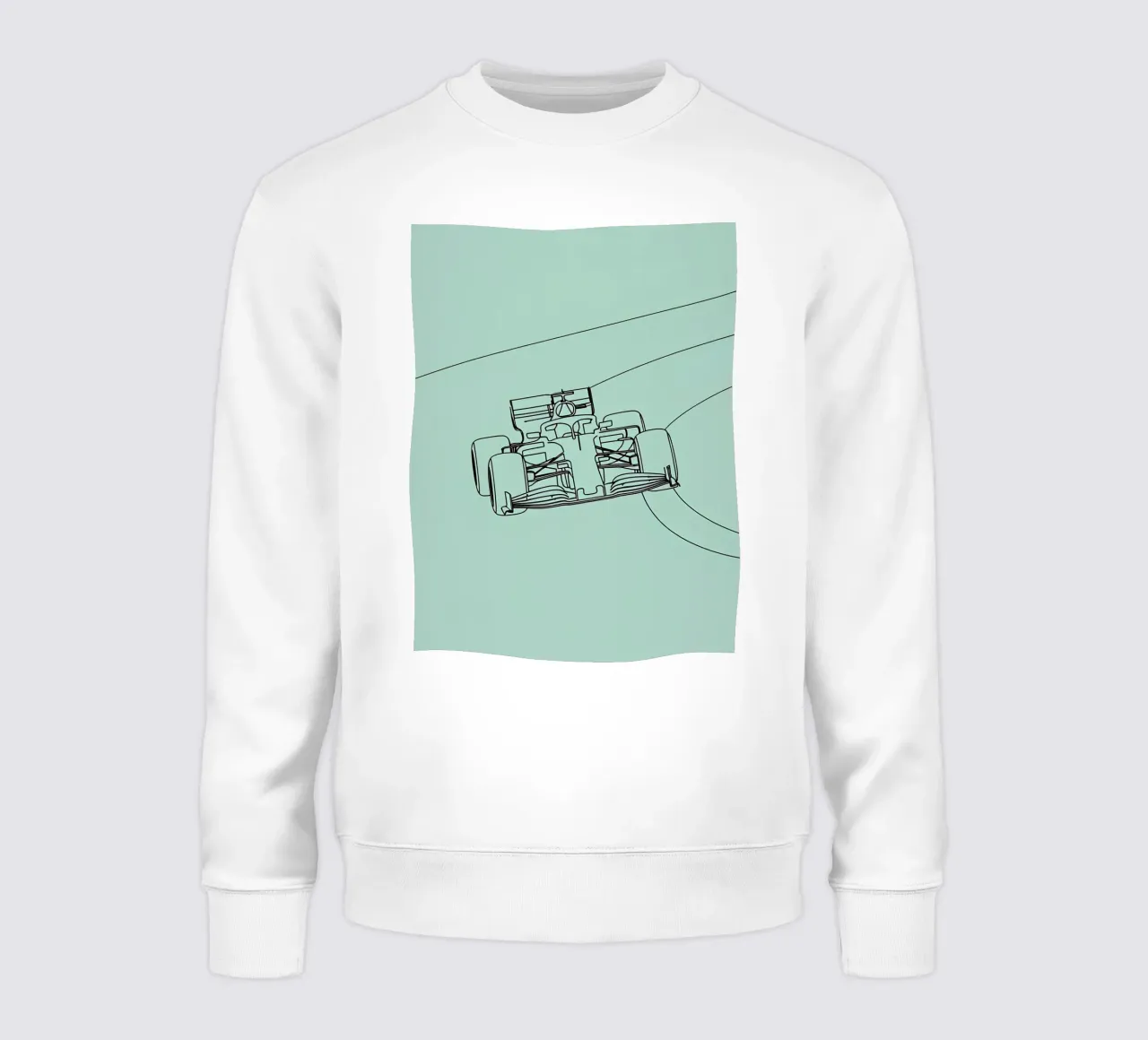 Velocità auto da corsa Line Art minimalista felpa da Viv Line Art